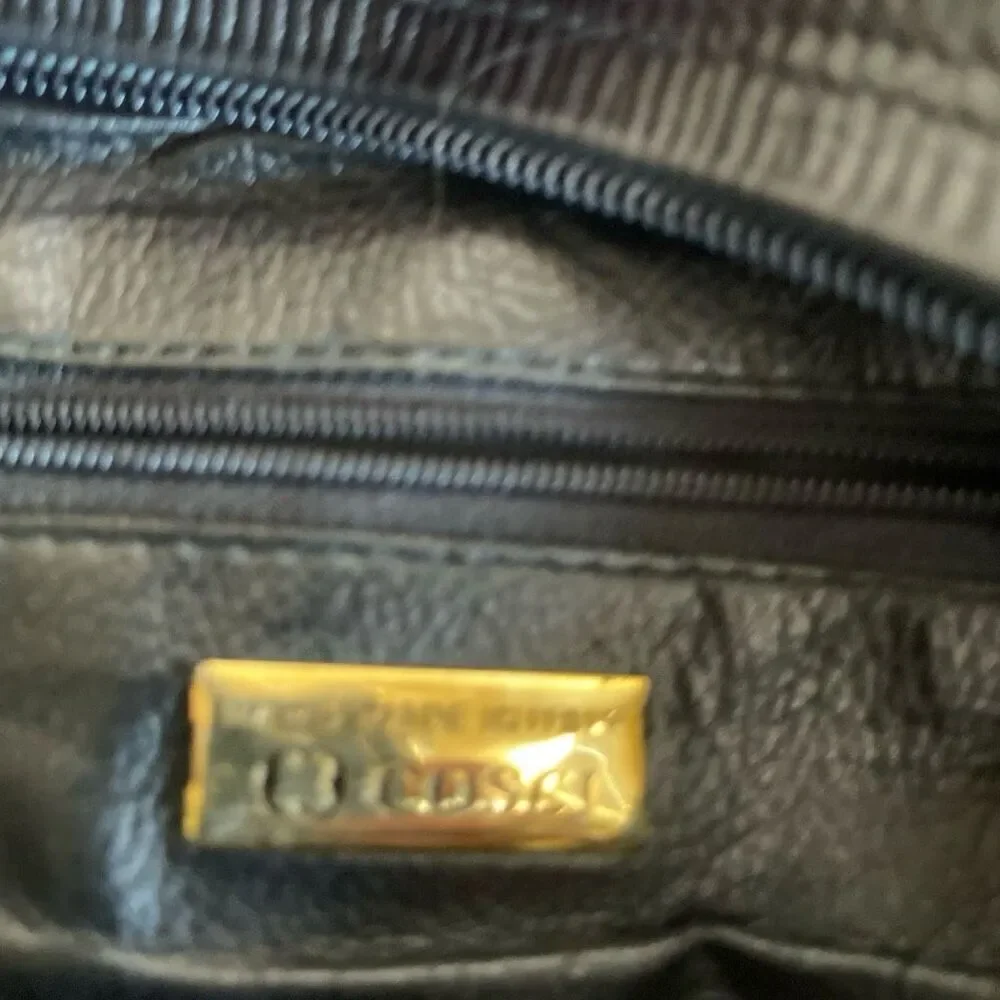 Cosci‎ Handmade In Italy Black Leather Shoulder Bag Quiet Luxury Capsule